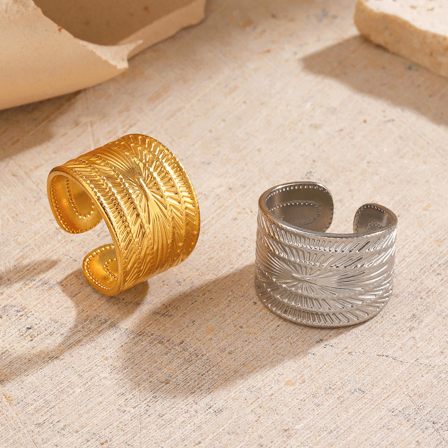 Adjustable Minimalist-style Stainless Steel Ring for Women