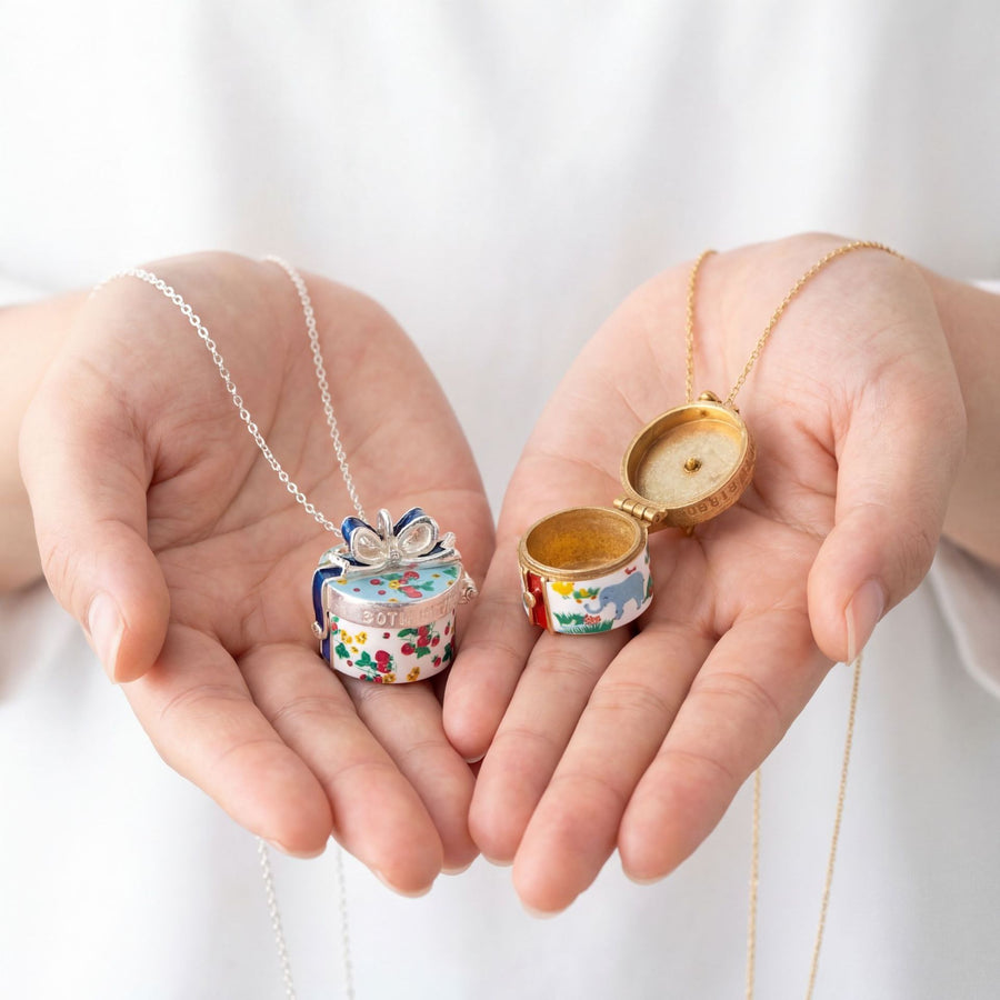 Retro Openable Gift Box Chain Necklace for Unique Gifts