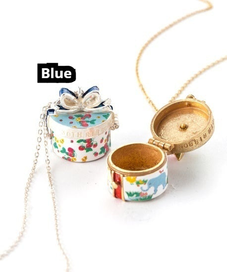 Retro Openable Gift Box Chain Necklace for Unique Gifts