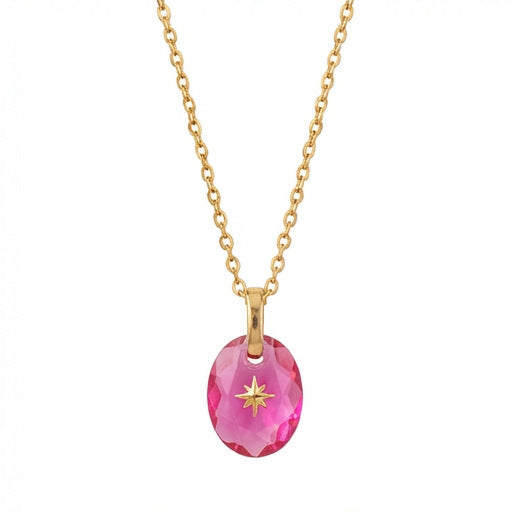 Vintage-style Natural Stone Zodiac Birthstone Pendant Necklace