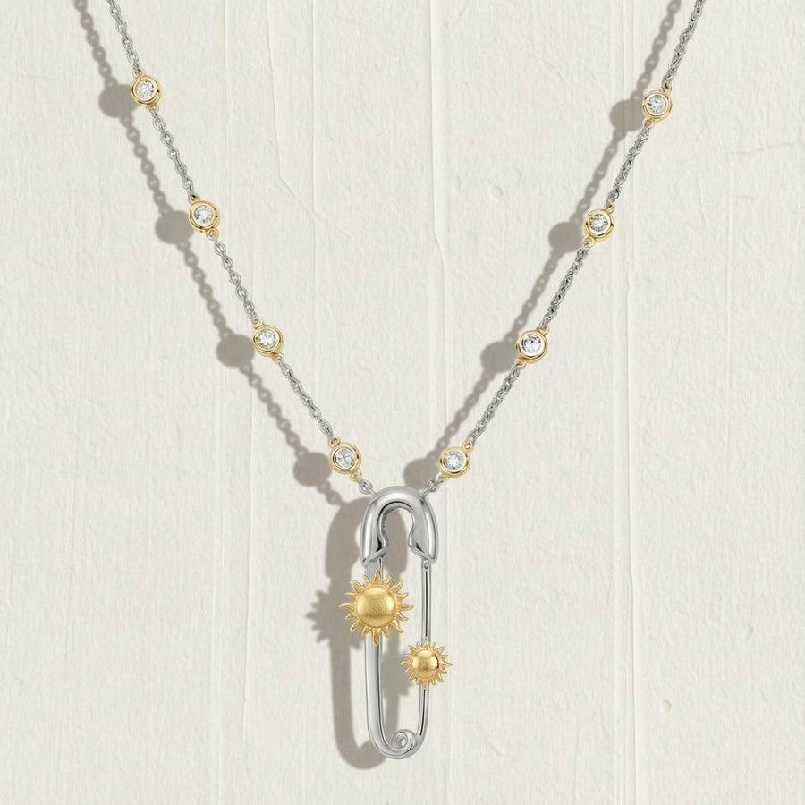 Fashionable Pin-shaped Necklace for Women - Stylish Chain Necklace