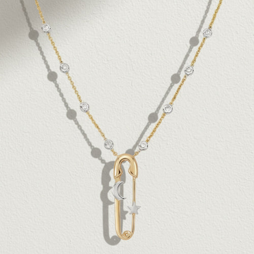 Fashionable Pin-shaped Necklace for Women - Stylish Chain Necklace
