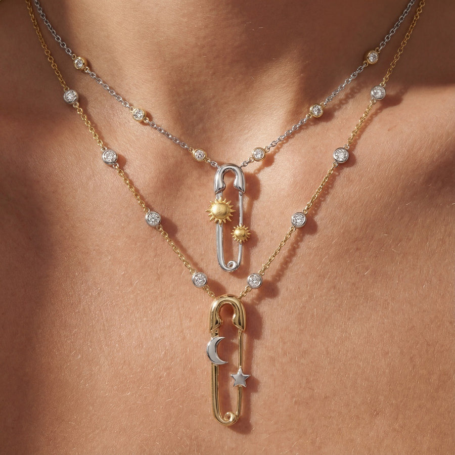 Fashionable Pin-shaped Necklace for Women - Stylish Chain Necklace