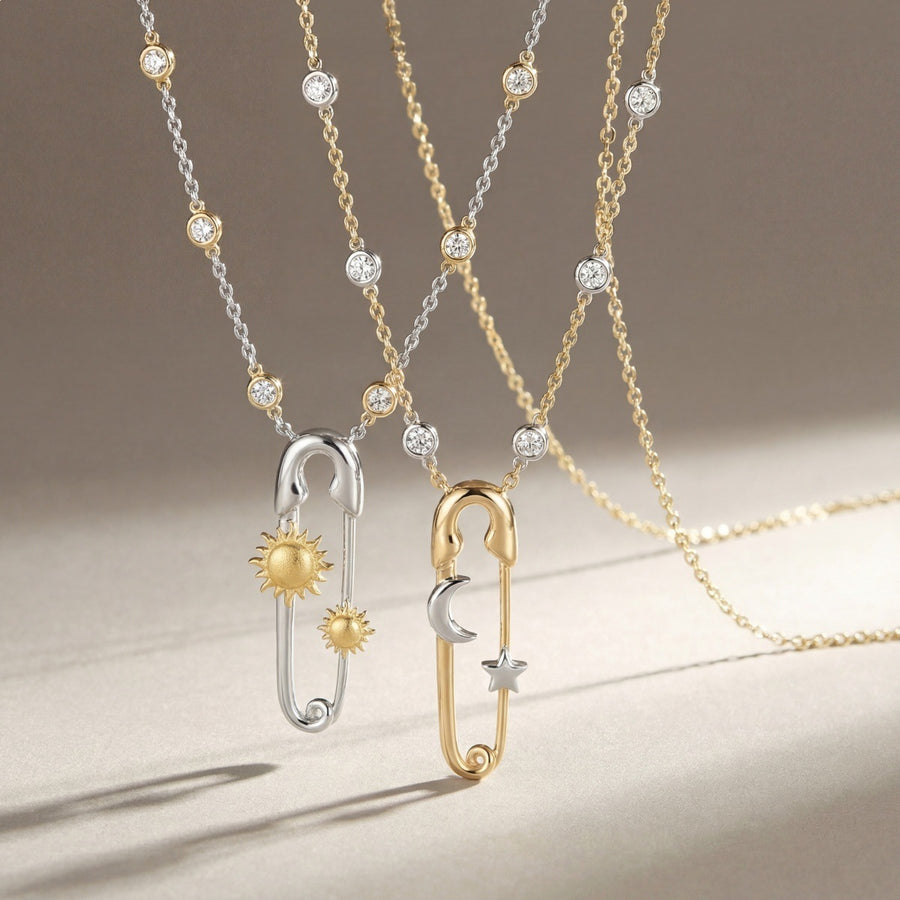 Fashionable Pin-shaped Necklace for Women - Stylish Chain Necklace
