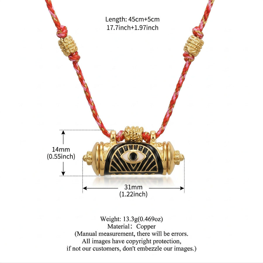 Evil Eye Kaleidoscope Chain Necklace for Unique Style