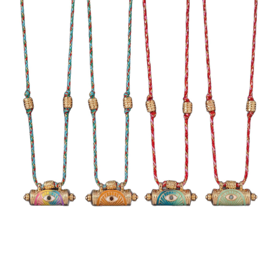 Evil Eye Kaleidoscope Chain Necklace for Unique Style