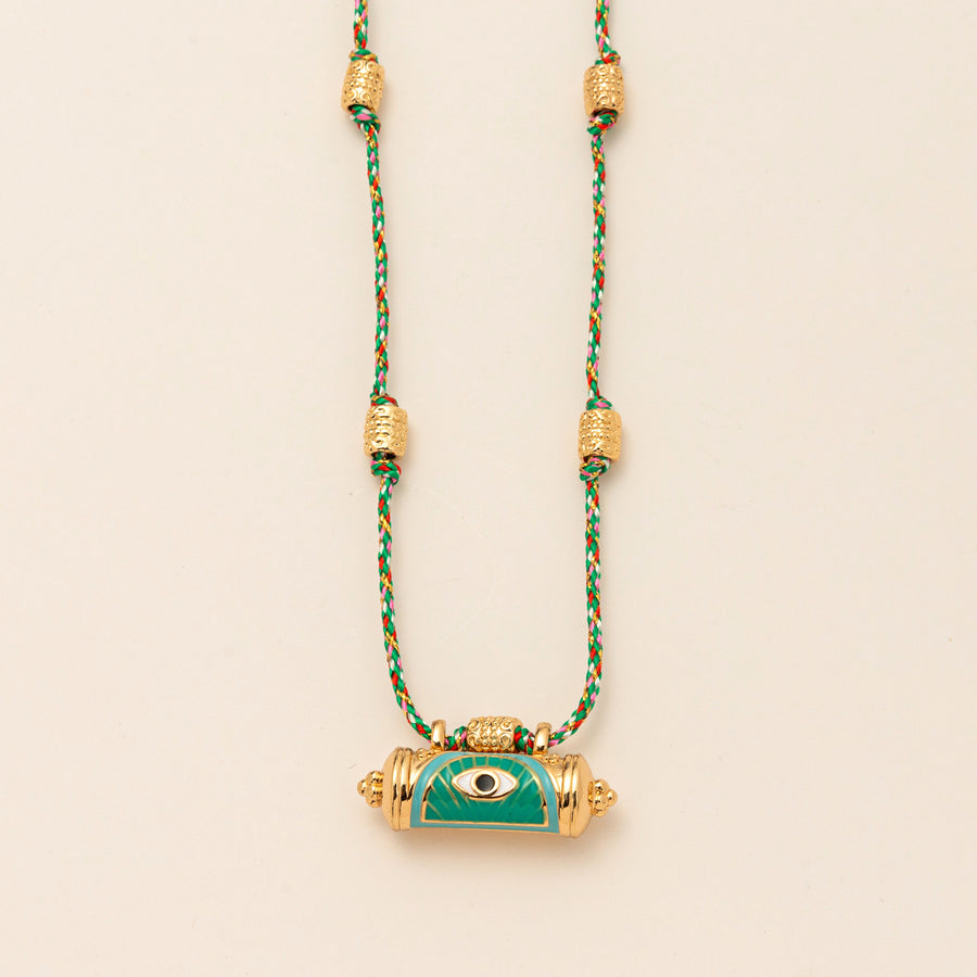 Evil Eye Kaleidoscope Chain Necklace for Unique Style
