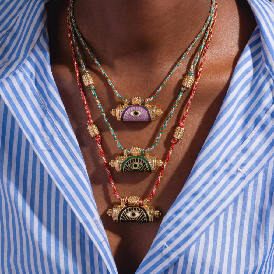 Evil Eye Kaleidoscope Chain Necklace for Unique Style