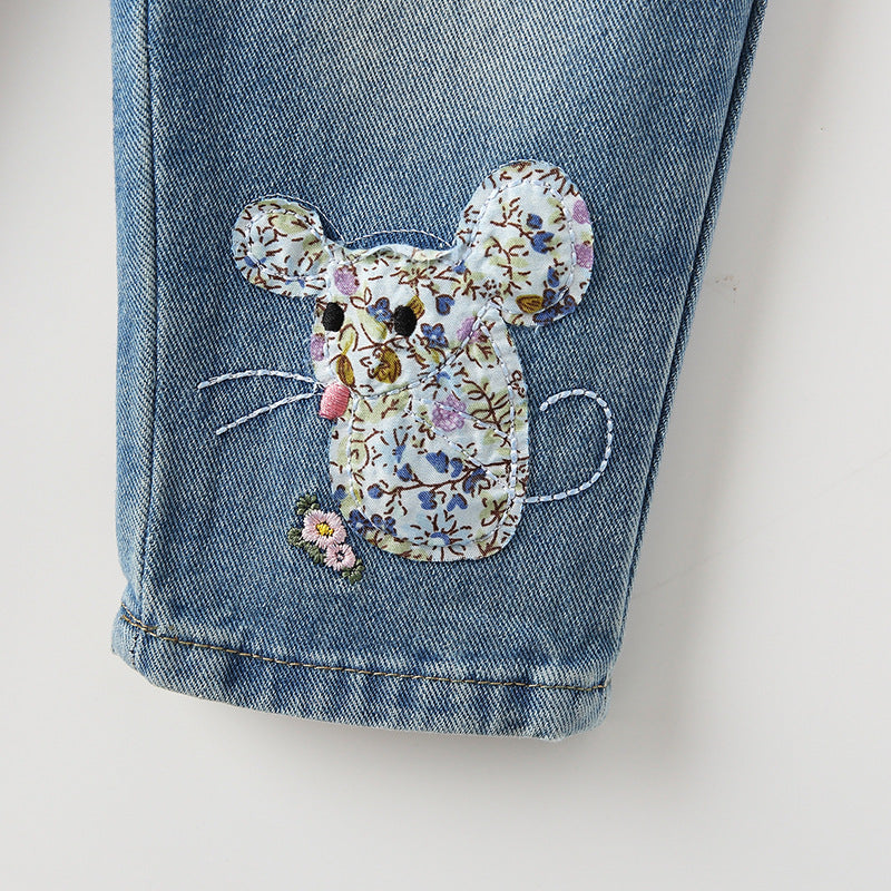Stylish FallWinter Denim Jeans for Girls - Trendy & Comfortable