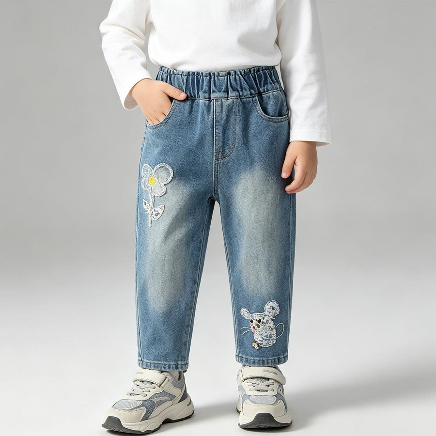 Stylish FallWinter Denim Jeans for Girls - Trendy & Comfortable