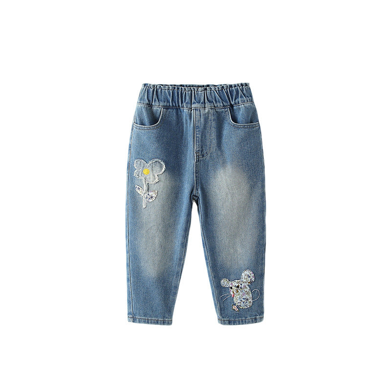 Stylish FallWinter Denim Jeans for Girls - Trendy & Comfortable