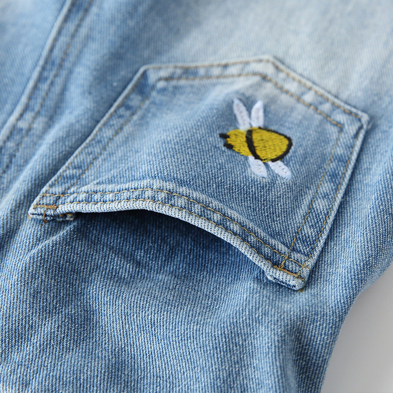 Stylish Western-Style Denim Jeans for Girls - Trendy & Comfy
