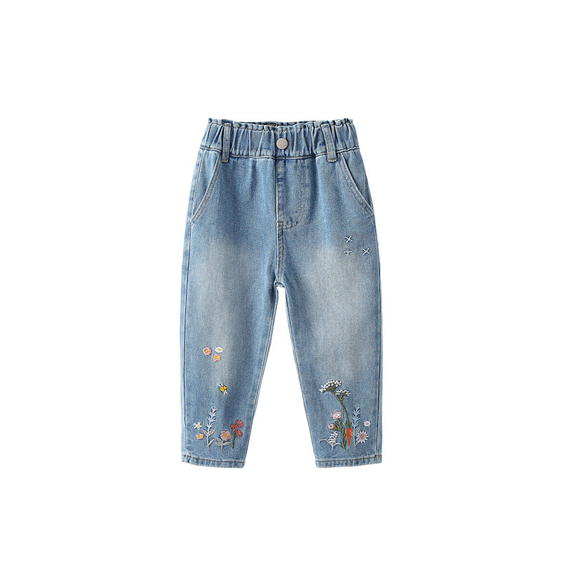 Stylish Western-Style Denim Jeans for Girls - Trendy & Comfy