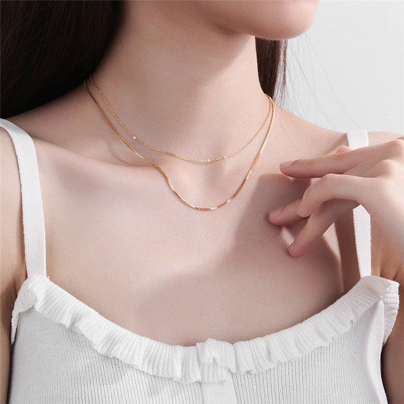 Womens Stylish Elegant and Versatile Chain Necklace