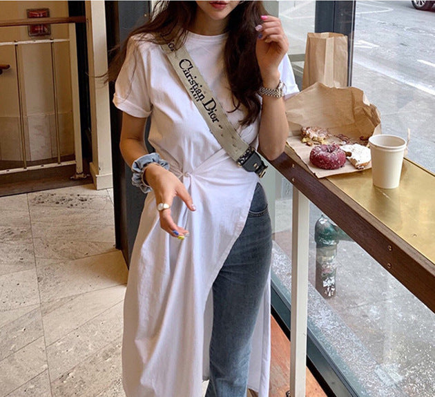 Womens One-sided Side-slit Button-up Dress for Every Occasion