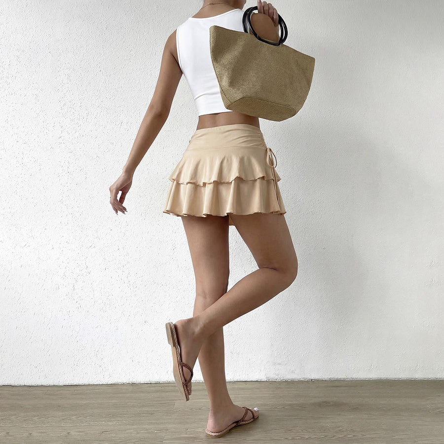 European And American-style High-waisted Mini Skirt
