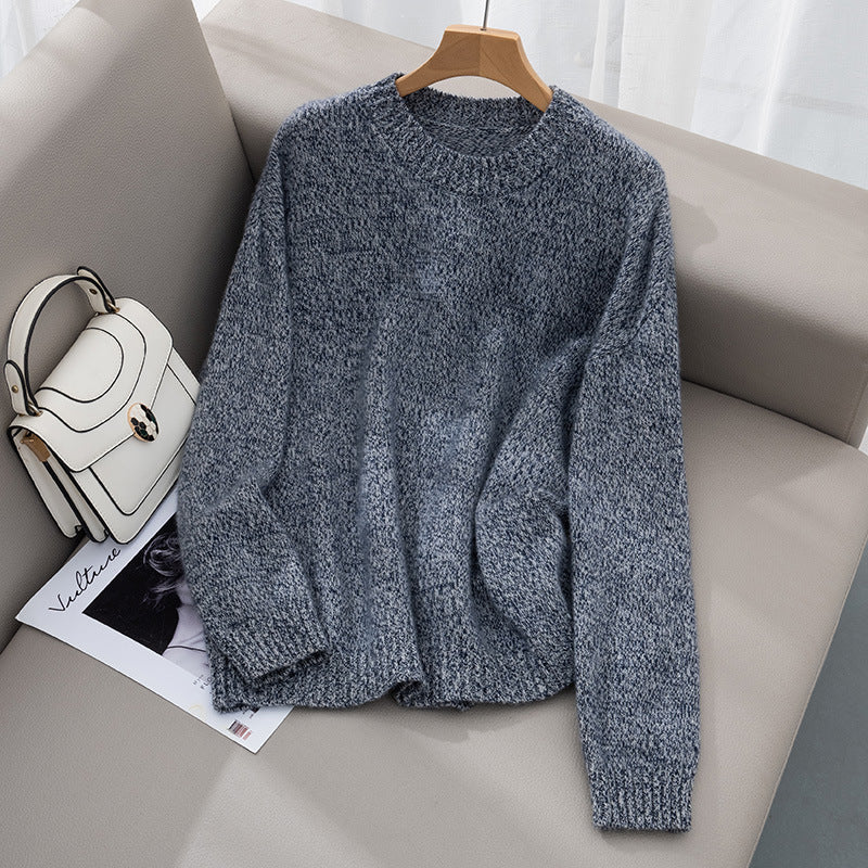 Elegant Cashmere Sweater - Versatile Thickened Women's Knit