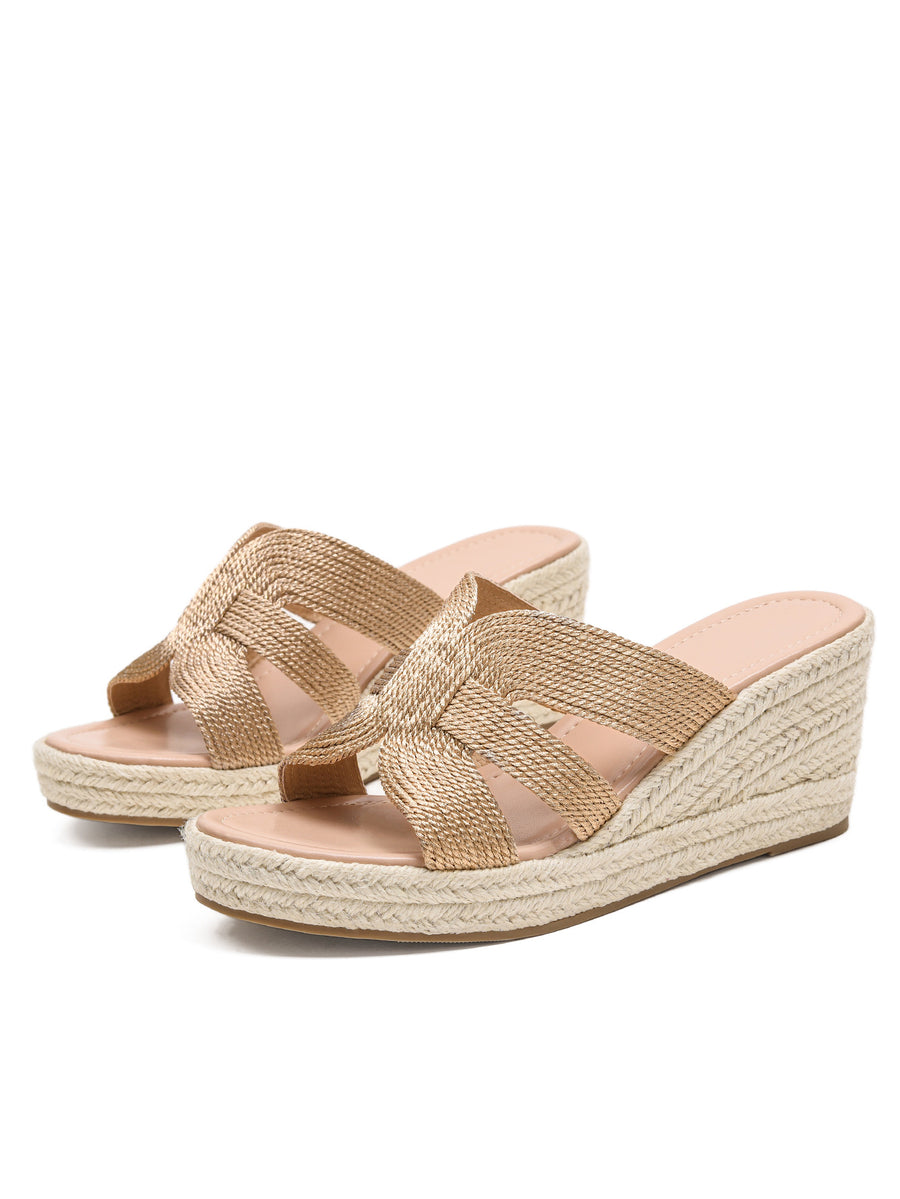 Fashionable Outdoor Wedge-soled Thick-sole Sandals for Women