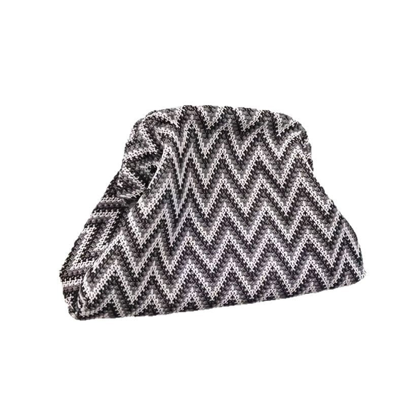 Portable Large-Capacity Knitted Cosmetic Bag - Stylish & Functional