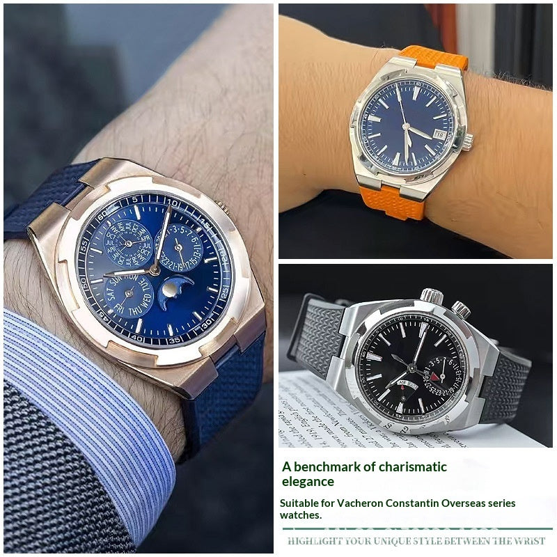 Fluororubber Watch Strap for Jiangsi Dantons Series