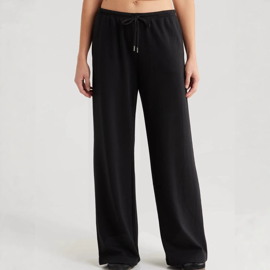Womens Loose-Fitting Casual Drawstring Wide-Leg Yoga Pants