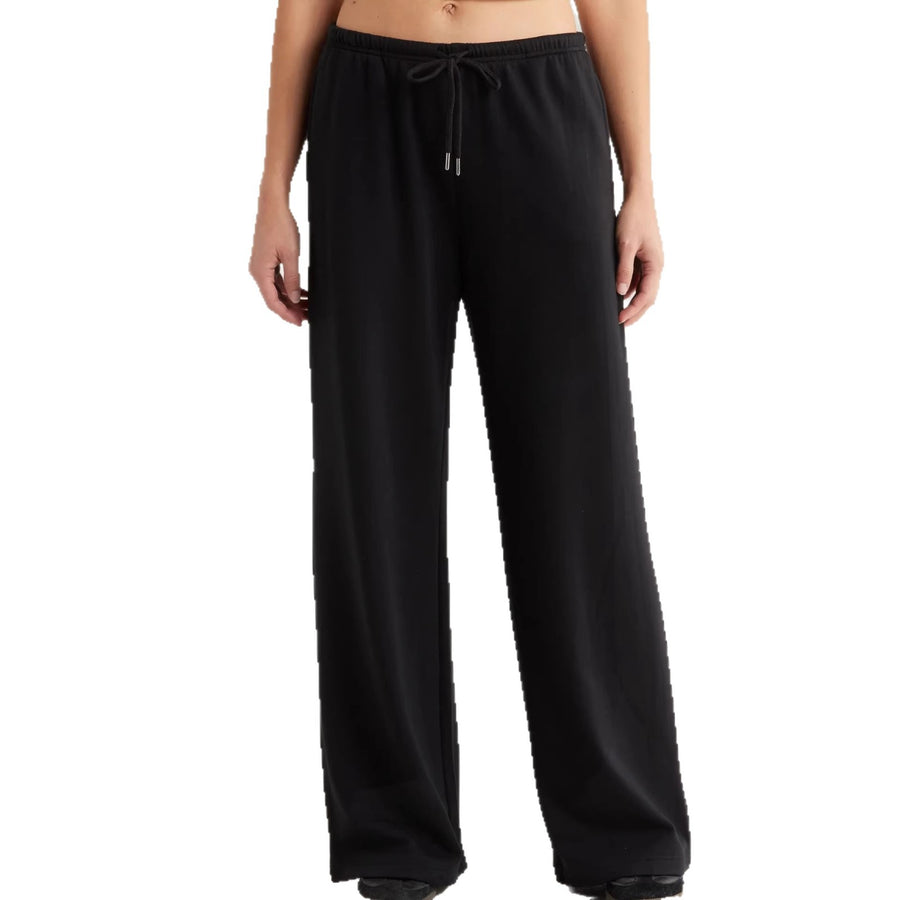 Womens Loose-Fitting Casual Drawstring Wide-Leg Yoga Pants