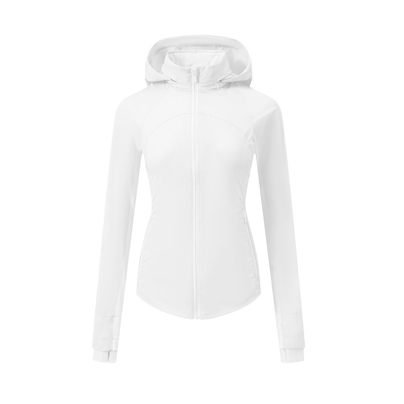 Womens Outdoor Windproof Sports Top Yoga Jacket