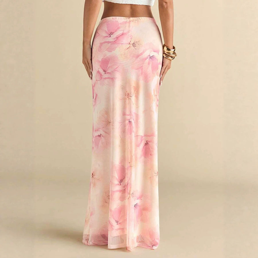 Elegant Cream-yellow Floral Mermaid Dress for Every Occasion