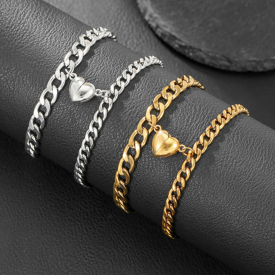 Personalized Valentines Day Stainless Steel Bracelet