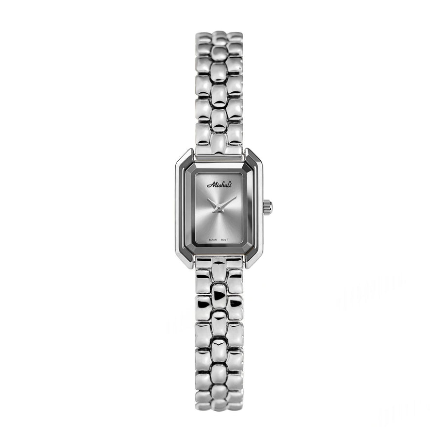 Cnspired Square Watch with Steel Band for Women