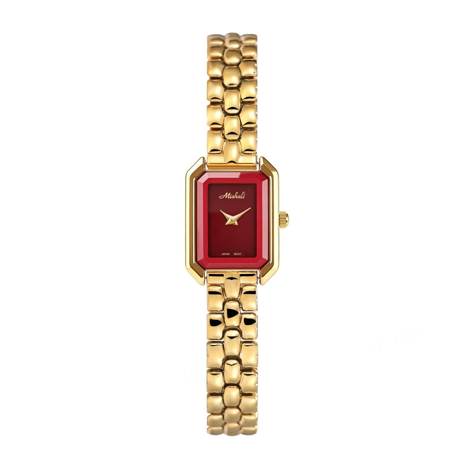 Cnspired Square Watch with Steel Band for Women