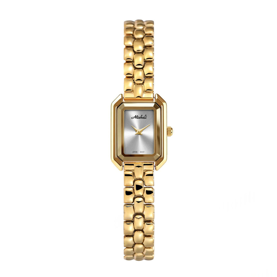 Cnspired Square Watch with Steel Band for Women