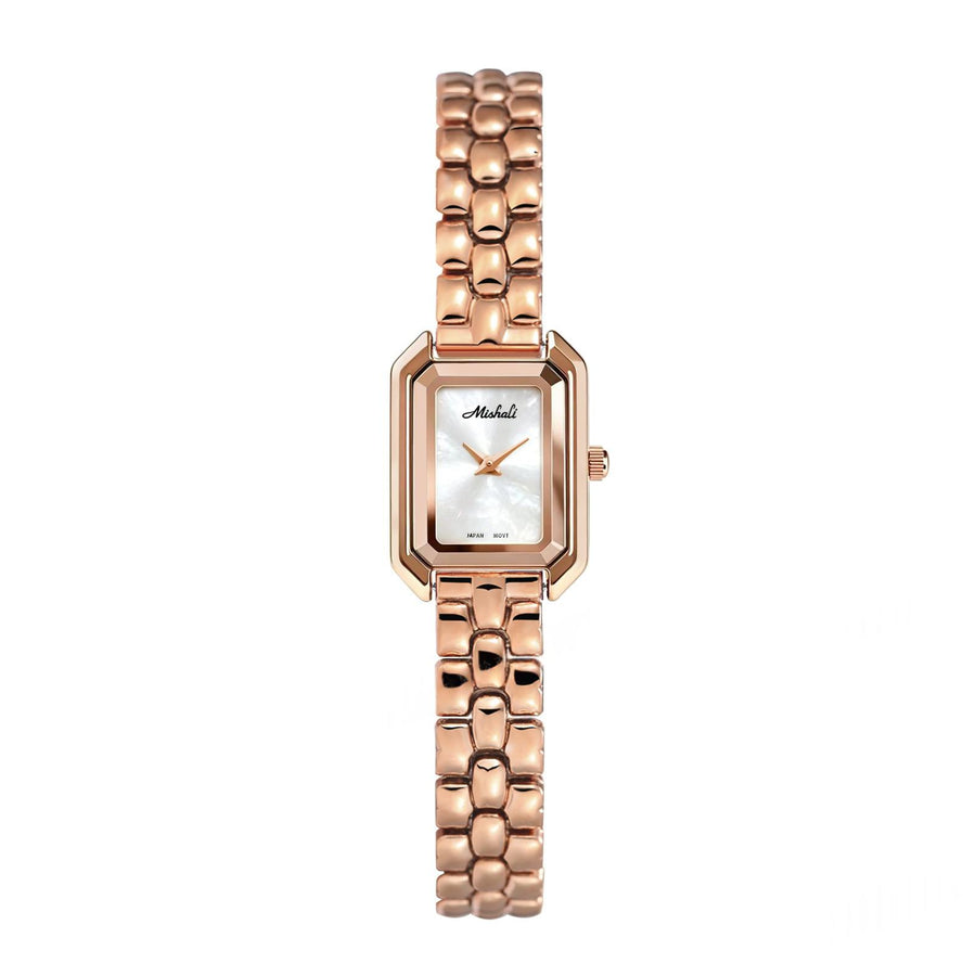 Cnspired Square Watch with Steel Band for Women