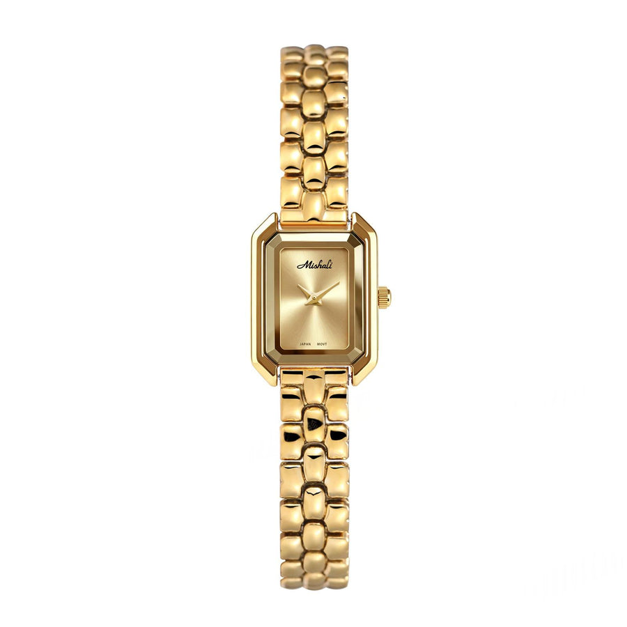 Cnspired Square Watch with Steel Band for Women