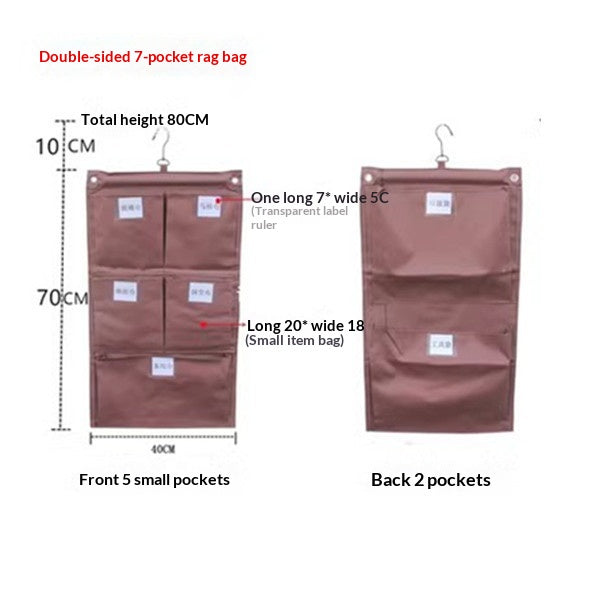 Cleaning Cart Linen Cart Sorting Cloths Hanging Bag