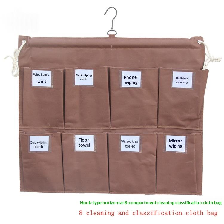 Cleaning Cart Linen Cart Sorting Cloths Hanging Bag