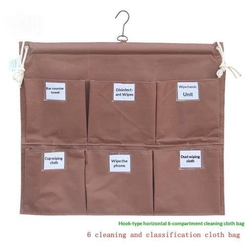 Cleaning Cart Linen Cart Sorting Cloths Hanging Bag