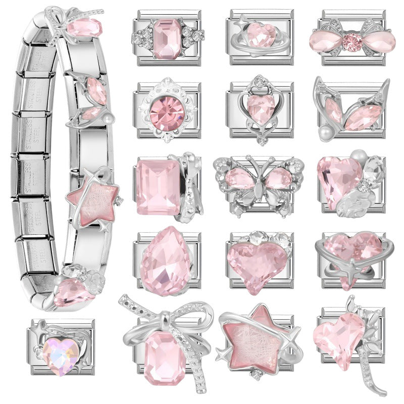 Crystal DIY Italian Modular Bracelet Accessories