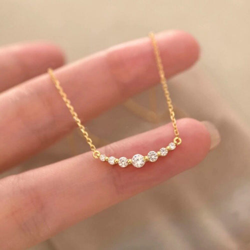 Korean-style Smiling Pendant Necklace for Women