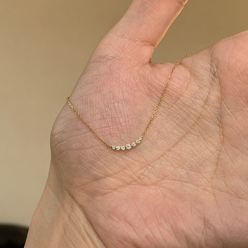 Korean-style Smiling Pendant Necklace for Women