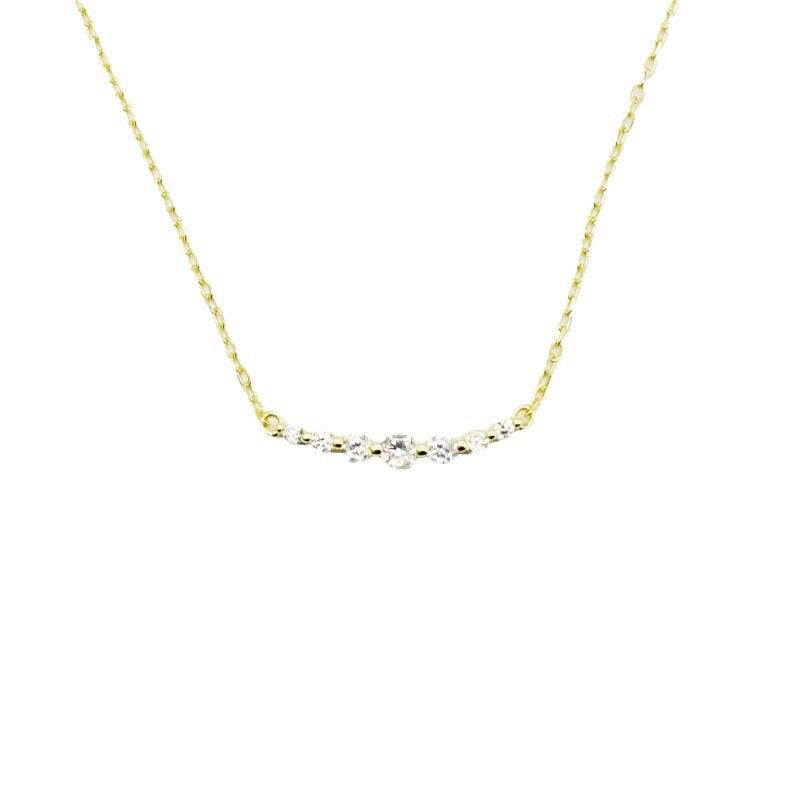 Korean-style Smiling Pendant Necklace for Women