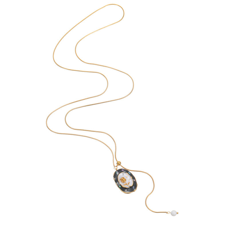 Elegant Oval Oil-drop Flower Jewelry Set for Women