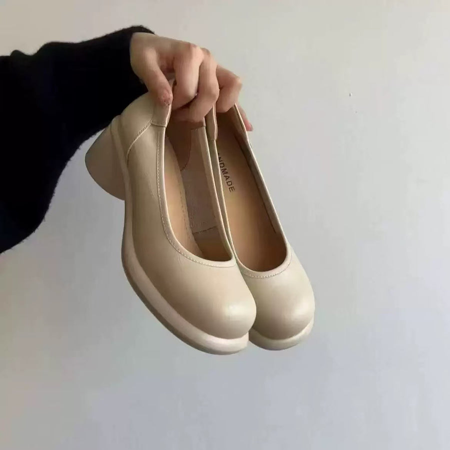 Women's Retro Low-cut Leather Shoes for Effortless Style