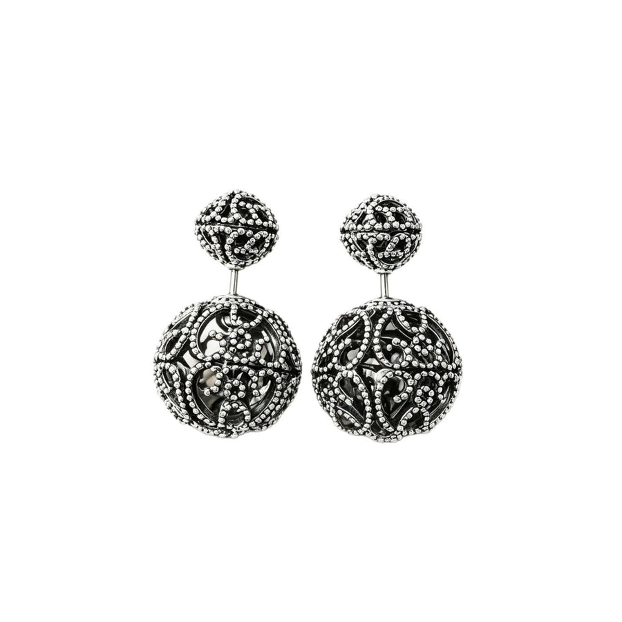 Retro Hollow-out Double-sided Stud Earrings for Trendy Look