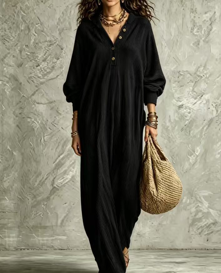 Loose Casual Bohemian Maxi Dress for Women