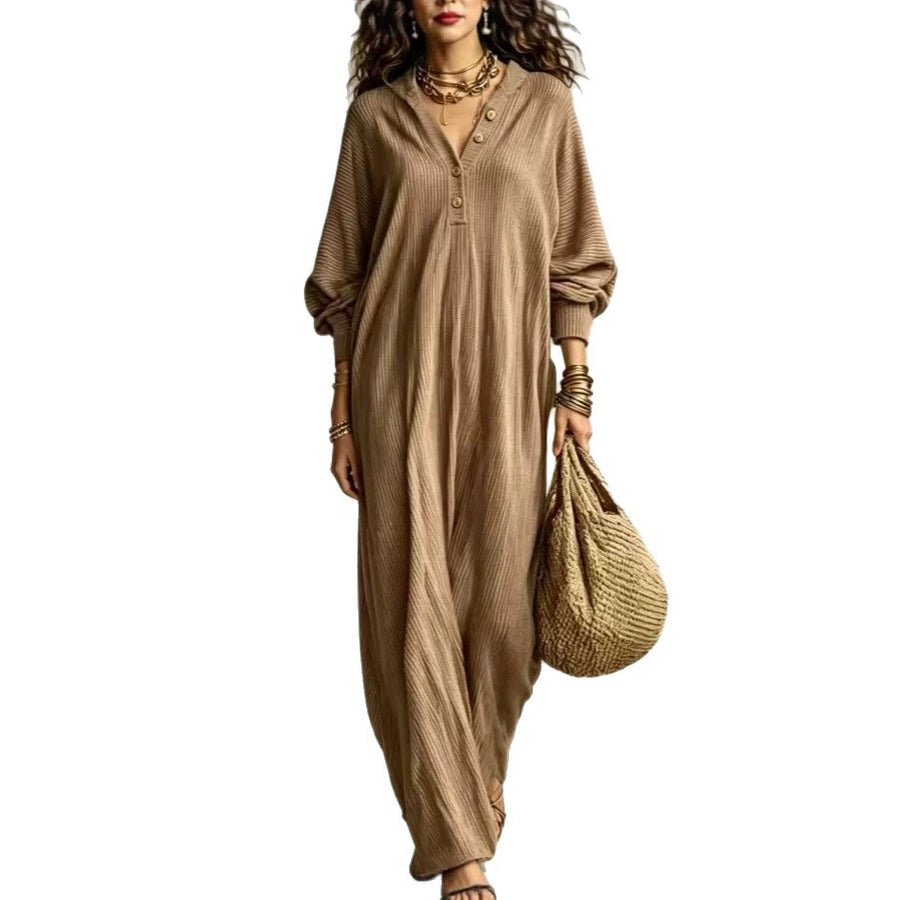 Loose Casual Bohemian Maxi Dress for Women
