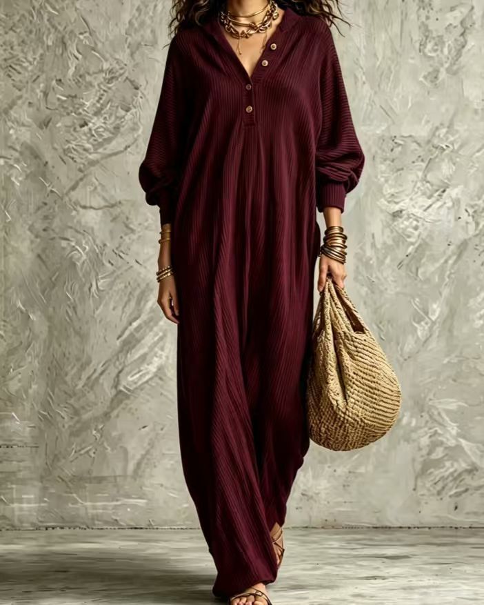 Loose Casual Bohemian Maxi Dress for Women