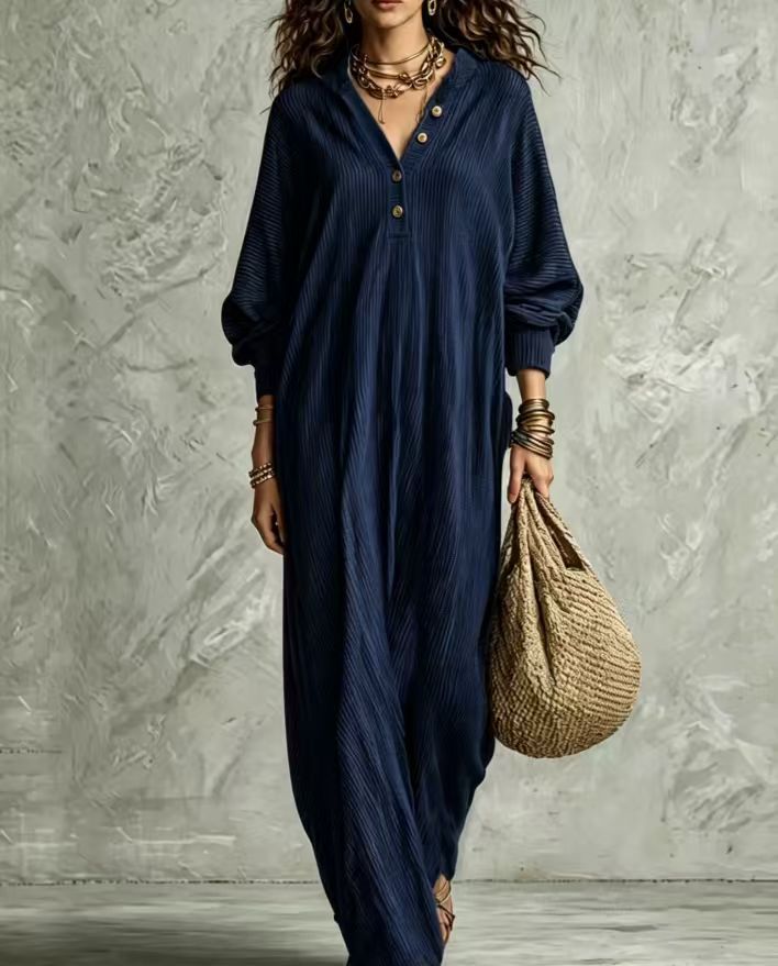 Loose Casual Bohemian Maxi Dress for Women