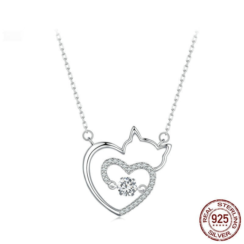 Cute Cat Lively Necklace Jewelry for Women
