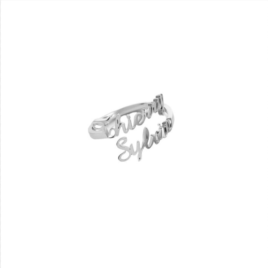 Customizable Gold Electroplated Stainless Steel Statement Ring
